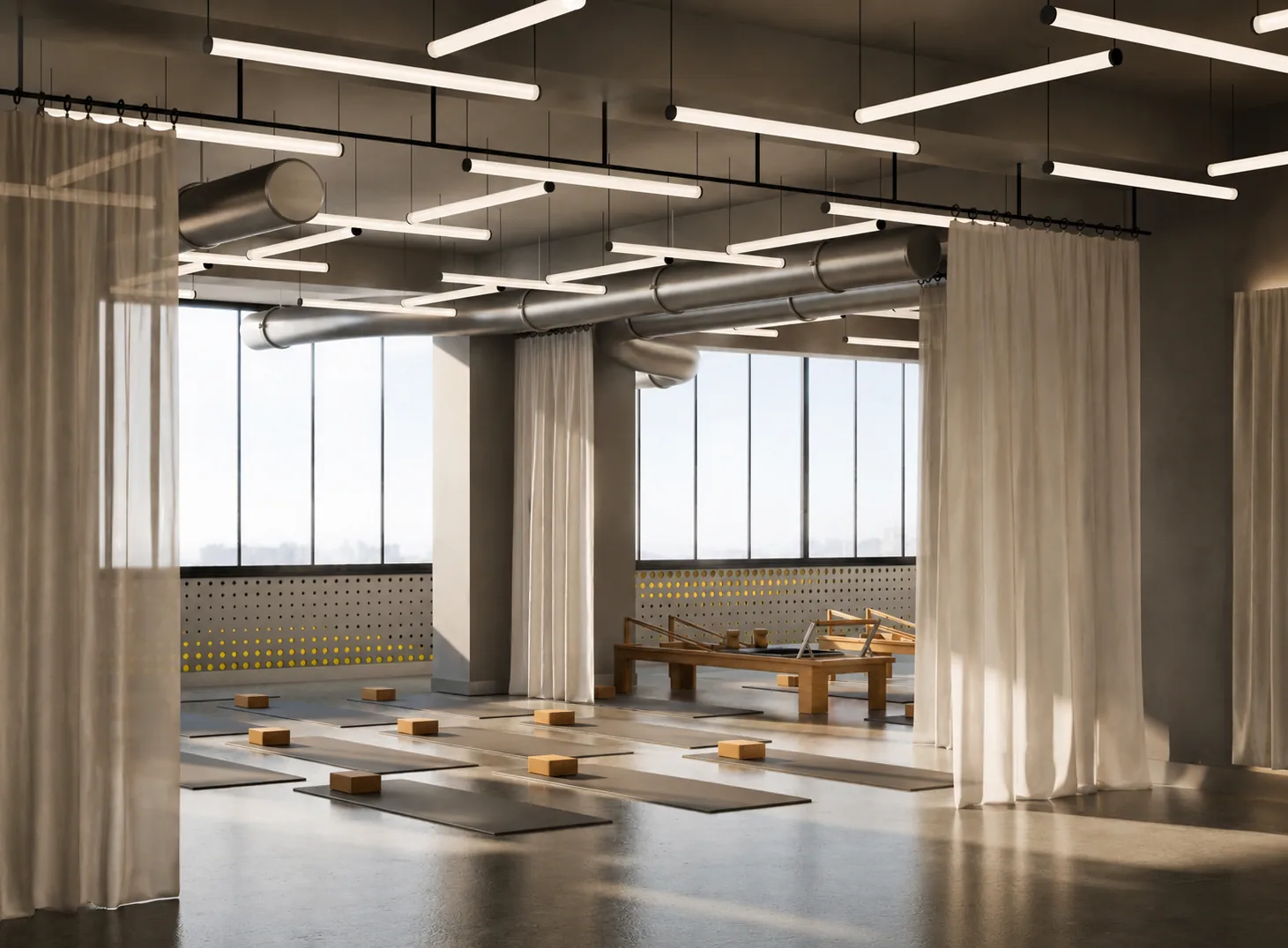 Flamingo Gym — Spor ve Wellness projesi, iç mekân görseli 13