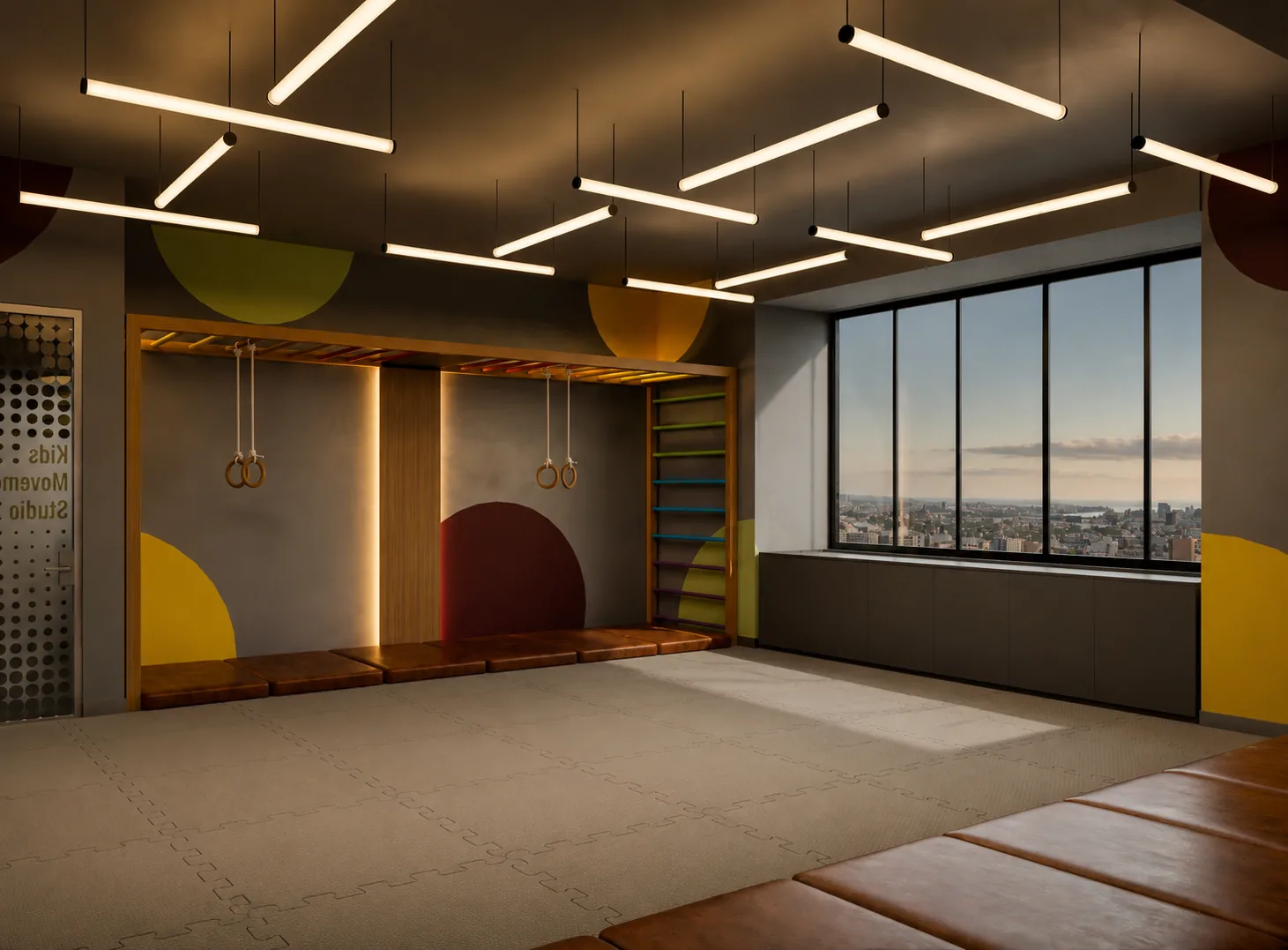Flamingo Gym — Spor ve Wellness projesi, iç mekân görseli 15