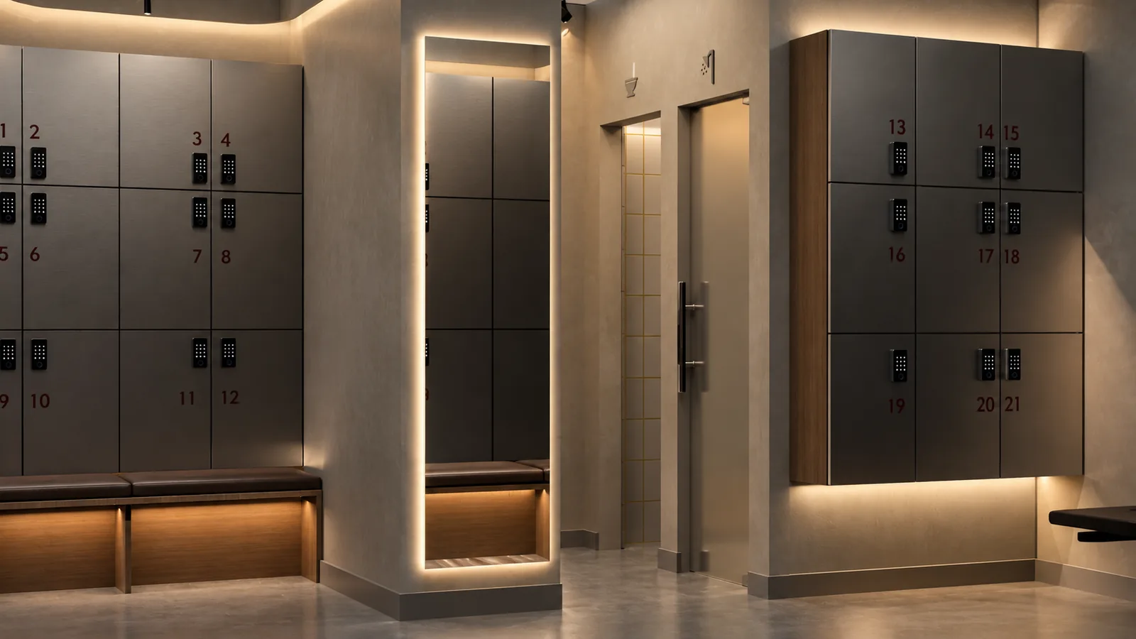 Flamingo Gym — Spor ve Wellness projesi, iç mekân görseli 17